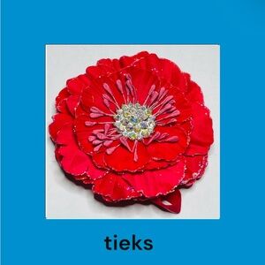 Tieks Red Flower